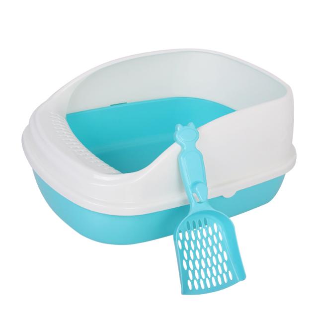 해외 고양이 사분 작은 아기 고양이 화장실 반폐쇄식 고양이 사분 냄새방지 똥칠 때 고양이, 옵션03