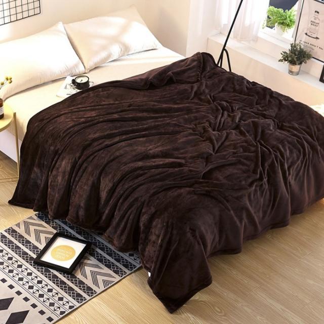 스윗리빙 칼라풀 담요, 밤색