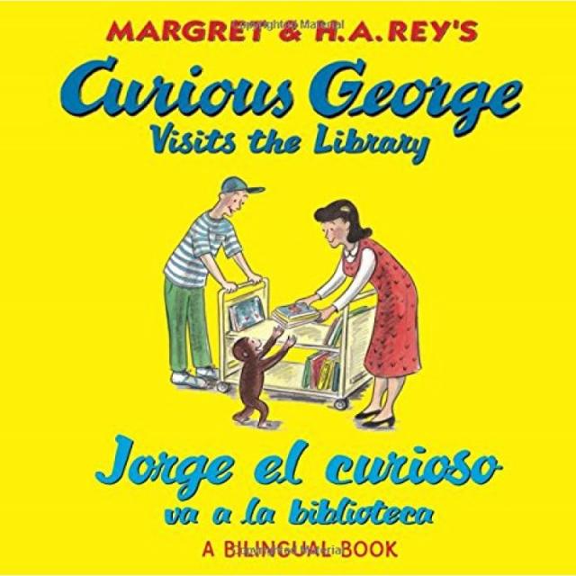 호기심 많은 조지가 도서관에 가다 / 호기심 많은 조지가 도서관을 방문하다 (이중 언어판), 단일옵션