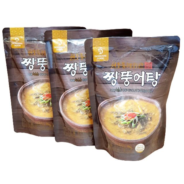 [동해푸드]원조동해회관 30년전통 자연산 짱뚱어탕 500g (3팩 5팩 6팩) 보양식, 500g-3팩