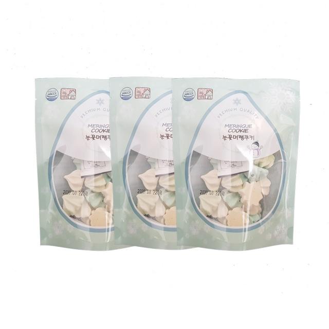 눈꽃머랭 마늘빵집 계란 흰자로 만든 눈꽃머랭쿠키 20g X 3봉