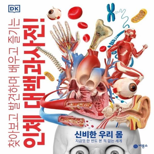 하나북스퀘어 찾아보고 발견하며 배우고 즐기는 인체 대백과사전 신비한 우리 몸 지금껏 한 번도 본 적 없는 세계, 단일상품, 9788949153735