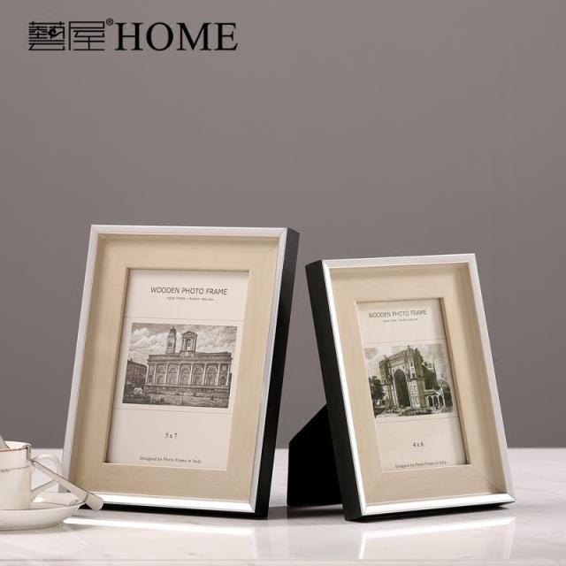 [kizuo] 거실 현관 침대 머리맡 액자 거실 모델간 연장 액세서리 6인치 7인치 10인치 원목 액자, 육촌