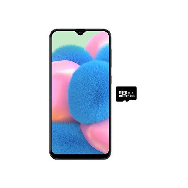 Samsung Galaxy A30S w/On-Screen Fingerprint (64GB 4GB) 6.4 Triple Camera Dual SIM GSM 언락 A307G/DS - US ＋ Global 4G LTE International Model (P, 64 GB, Black