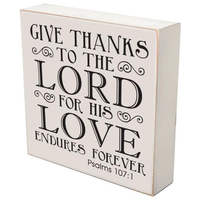 LifeSong 이정표는 그의 사랑에 대한 주님 께 감사드립니다. 부부를위한 영원한 결혼식 6x6까지 Mr.와 Mrs. Shadow Box를위한 - P026201NC1Y6RU9, Give Thanks to the Lord