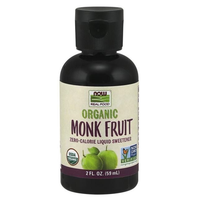 NOW Foods 나우 푸드 오가닉 몽크 프룻 제로 칼로리 리퀴드 스위트너 59ml Organic Monk Fruit Zero-Calorie Liquid Sweetener 2 oz, 1팩