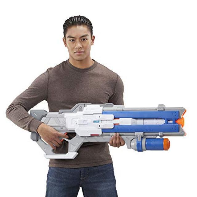 스펀지 장난감총 NERF Overwatch Soldier 76 Rival Blaster -- Fully Motorized Lights Recoil Action 30 Overwatch Rival Rounds -- for Teens Adults, 본문참고