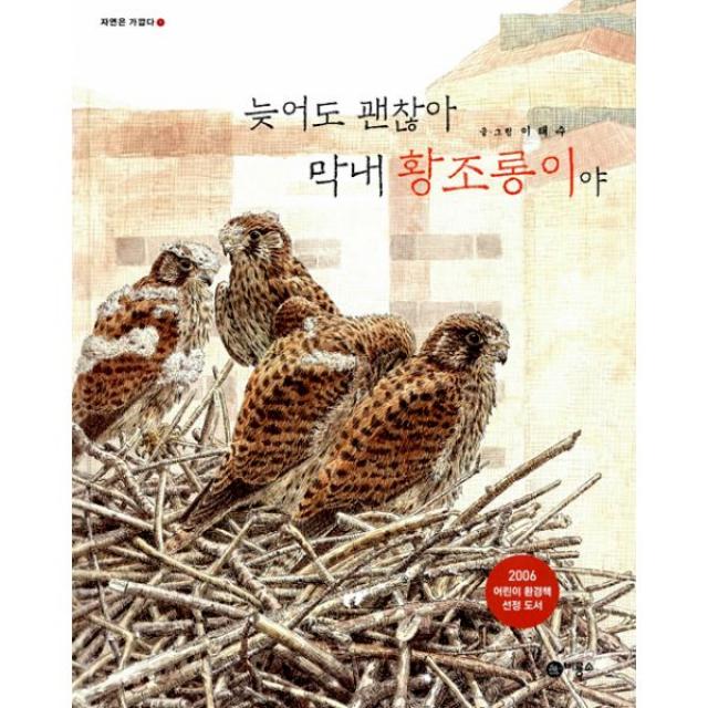 늦어도 괜찮아 막내 황조롱이야 : 2006년 어린이 환경책 선정 도서, 비룡소