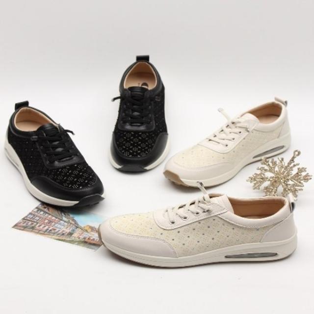 코지 여자 고급스러운 사모님 에어통굽 골프 운동화