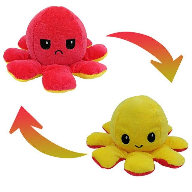 인형 박제 감정적 인 새로운 플립 플러시 용품 홈 인형 플립 용품 양면 홈 장난감 키즈 pulpo Octopus Crossing, o