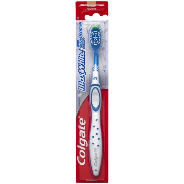 콜 게이트 Maxwht Fllhd Tb M 사이즈 1ct Colgate Max 화이트 풀 헤드 칫솔 Med # 56