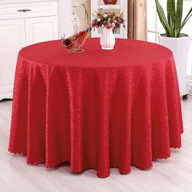 맥주샵 디자인식탁커버 디자인식탁보 가구덮개 호텔 퀼트 요리당 음식점 유러피안 원형 가정용 큰 원탁이 등장했다 레드, 규격 13, F_ 뙤약볕 레드