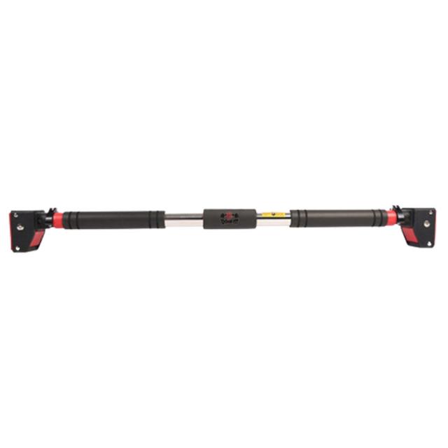 ENDORFIT 문틀철봉 홈트 가정용 풀업바, 블랙 + 레드