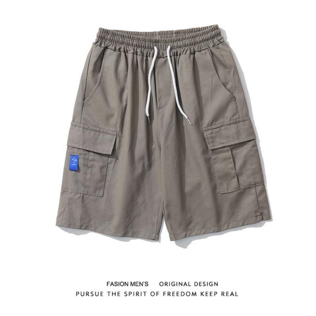 barobaro 남성 아메카지 카고팬츠 반바지 히다포켓 카고 남여름 ins