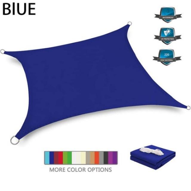 300D 폴리 에스테 방수 UV 저항하는 옥외 천막 안뜰 Carport 정원 등등 햇조명 캐노피., ROYAL BLUE