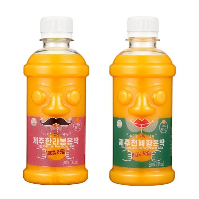 [탐라원] 본사직영 제주 천혜향5병 , 한라봉5병 몬딱주스 (300ml x 10개), 1세트