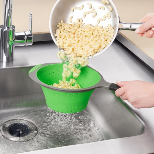 OXO 옥소 접이식 실리콘 채반 김나영, 그린
