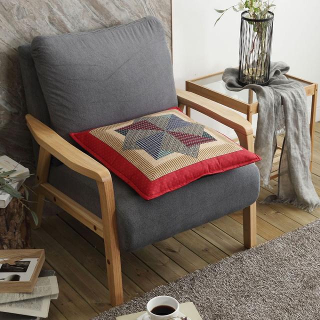 올뎃홈 방석 4종 돈방석 식당용 사무실용 회사용 다용도방석 집들이선물 방석솜포함, 04.아미랑스방석(솜포함)-레드