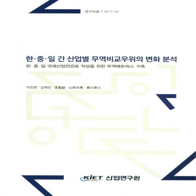 한 중 일 간 산업별 무역비교우위의 변화 분석:한 중 일 국제산업연관표 작성을 위한 무역매트릭스 구축 Kiet