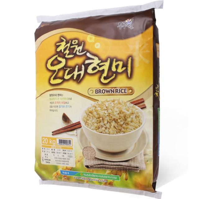 두루웰 동송농협 메뚜기표 2019년산 철원오대현미 20kg, 1포