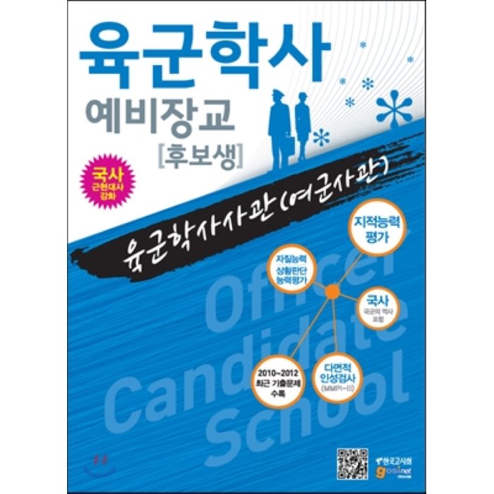 육군 학사예비장교(후보생)·학사사관(여군사관) : 지적능력평가/자질능력·상황판단능력평가/국사/다면적 인성검사(MMPI-Ⅱ, 한국고시회