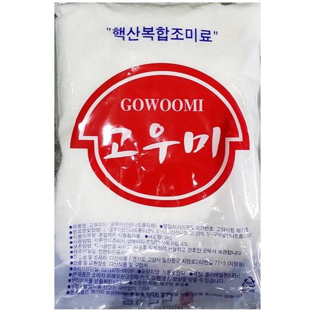 GJW3C1ABB X6개 2kg 업체 전문 식자제 다산 미원 조미료 쇼핑몰 식자재 용 고우미 식당용 업소 MSG 핵산, GJ 1