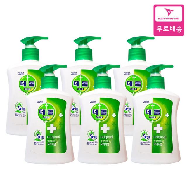 데톨 오리지널 핸드워시 250ml X 6, 6개