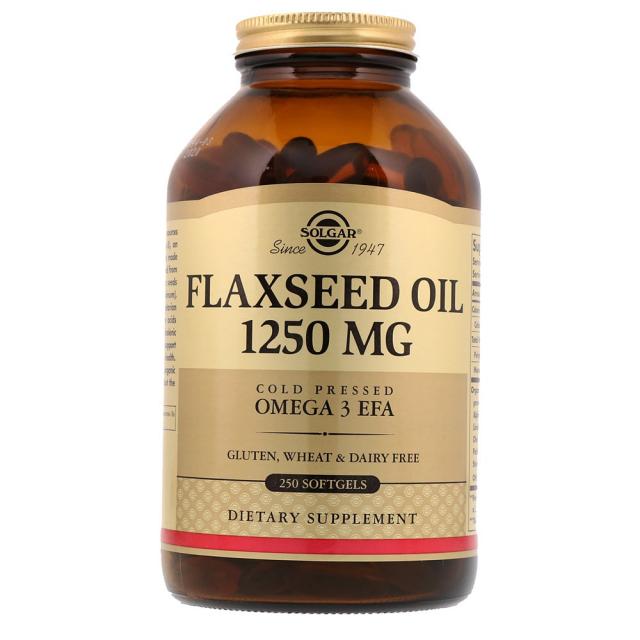 Solgar 솔가 아마씨유 오일 1250mg 플랙시드 250정 Flaxseed Oil 1250 mg, 1개