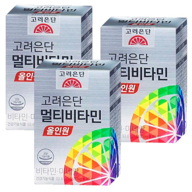 고려은단 멀티비타민 올인원 60정 3개