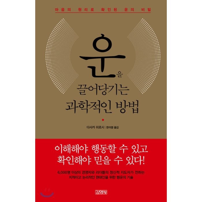 운을 끌어당기는 과학적인 방법:마음의 원리로 확인된 운의 비밀, 김영사