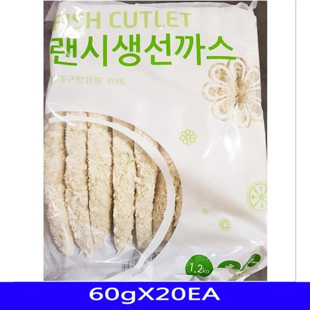 냉동 생선까스 업소용 식자재 영성통달 60gX20EA 간식 식재료 즉석식품 안주, 1개