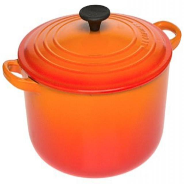 르크루제(Le Creuset) 주물 냄비 20 cm 오렌지 가스 IH 오븐 식세기 대응 일본 정규 판매품, 기본형 + 옵션2, 20cm