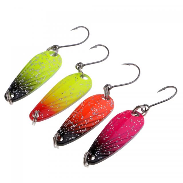 Royalways 다채로운 농어 청어 Topwater 낚시질을 위해 놓이는 4 개 조각 제물 낚시 Sequin 미끼