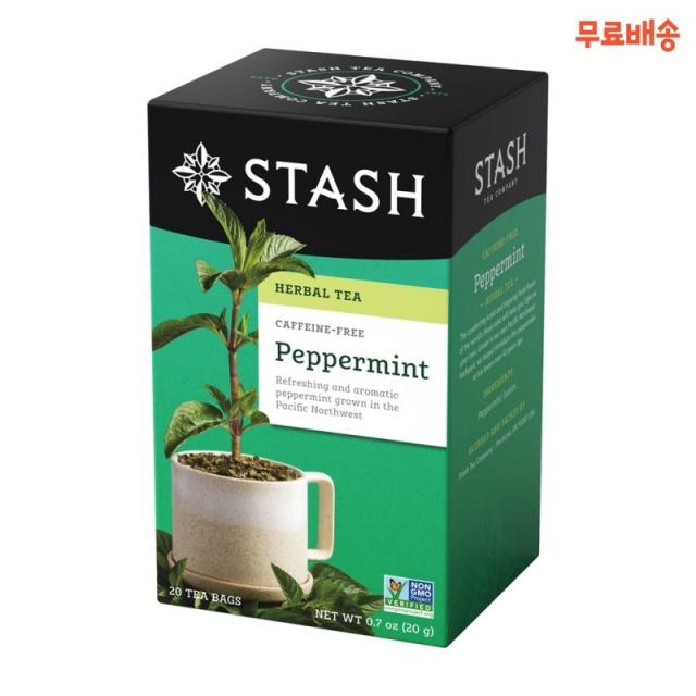 Stash 스태쉬 허벌 티 페퍼민트 20티백 Peppermint 20 Tea Bags, 1개