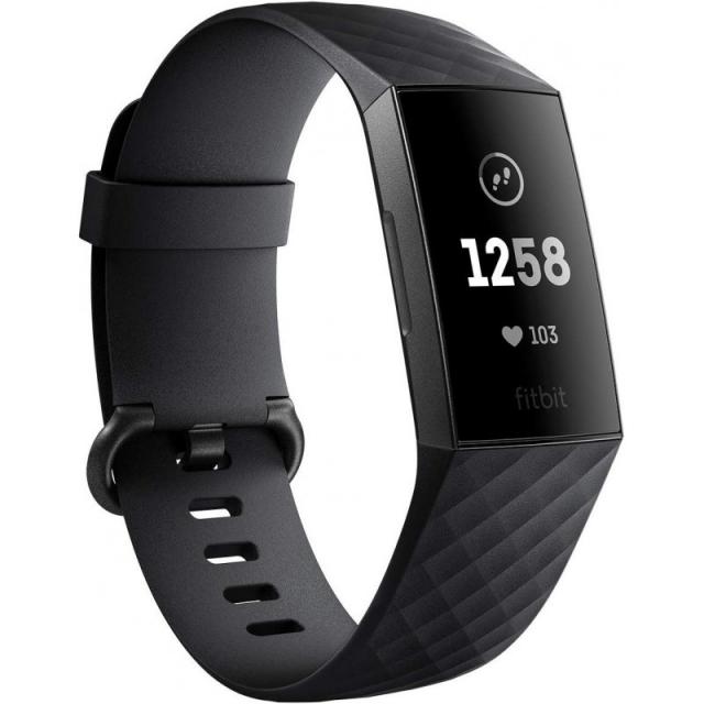 Fitbit 맞는 비트 피트니스 추적기 Charge3 배터리 수명 최대 7 일 수면 스테이지 기록 활동량 총 보수