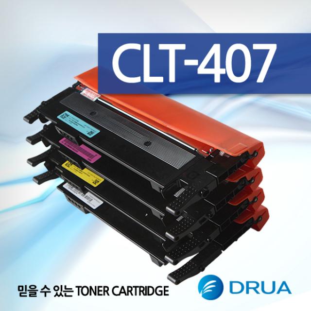 [공장직영] 삼성 CLT-407 컬러재생토너 CLP320K/325WK/325W/325K/320/325K/CLX3180K/3185FN/3185FW/3185WK/3185K/3185N/3185FNK/3185/3180/3185K, 빨강(M)완제품