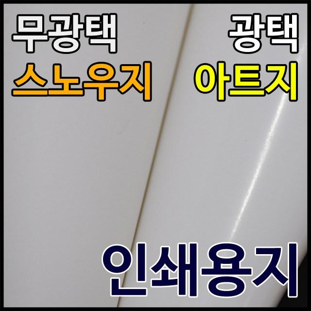 종이백화점 아트지 스노우지 인쇄용지 레이저프린터, 250매