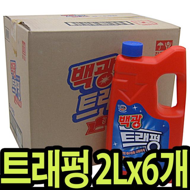 백광 트래펑 배수구세정제, 2L, 6개