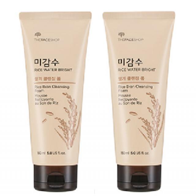 더 페이스샵 미감수 브라이트 쌀겨 클렌징 폼, 150ml, 2개