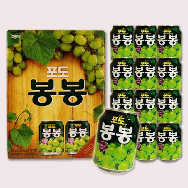 해태htb 포도봉봉 주스, 238ml, 48개입