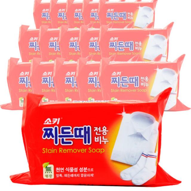 소키 찌든때 전용 세탁비누, 150g, 15개