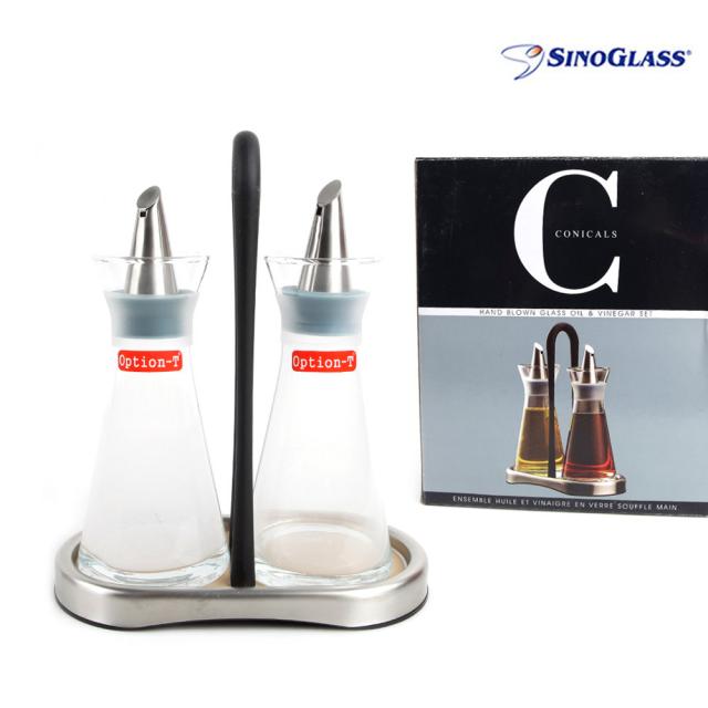 시노글라스 원뿔형 오일병 300ml 2P