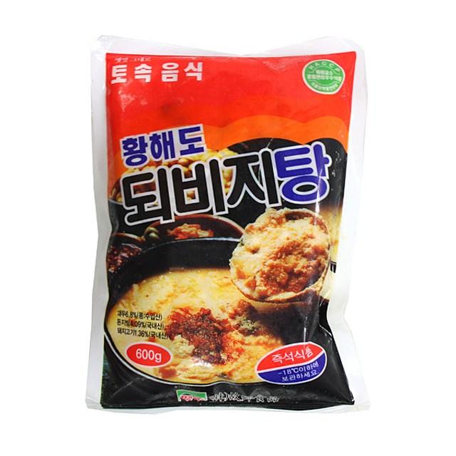 (냉동)황해도 되비지탕600g, 본상품선택