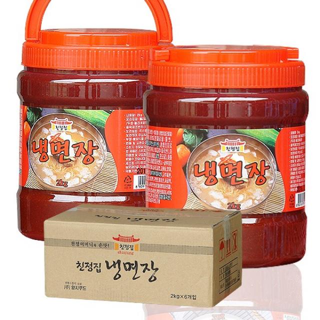 골고루컴 쫄면장 냉면장2Kg 6개박스, 1박스, 냉면장2Kg×6