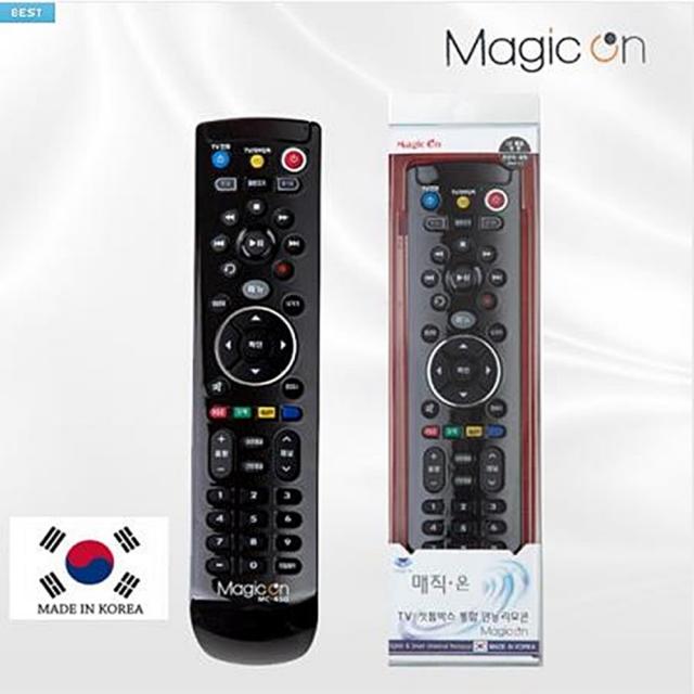 매직온 TV 셋톱박스 만능리모컨 MC-450, 블랙