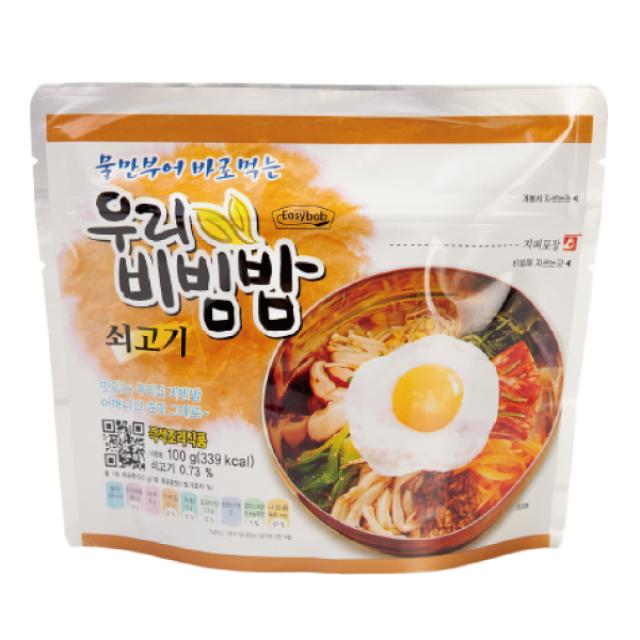 전투식량 불로 바로 우리비빔밥 더온 기타즉석식품, 1개, 우리비빔밥 소고기 (100g)