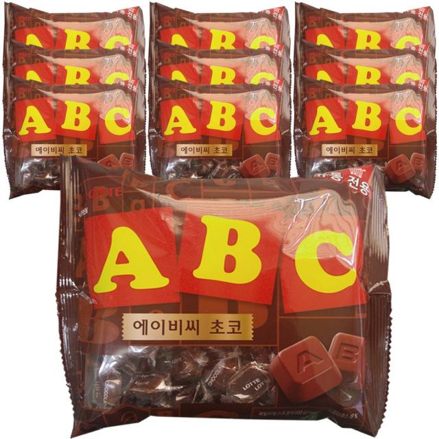 롯데 ABC초콜릿 10봉, 65g