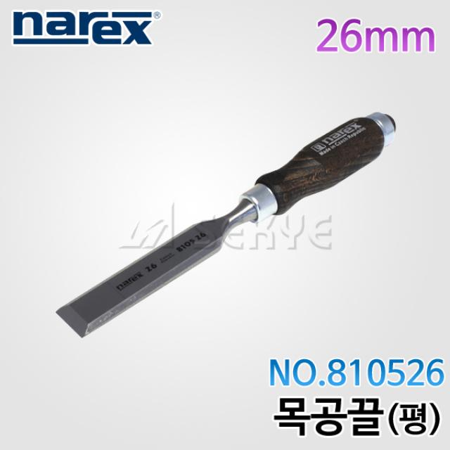 나렉스 목공끌(평) 810526 26mm, 1개