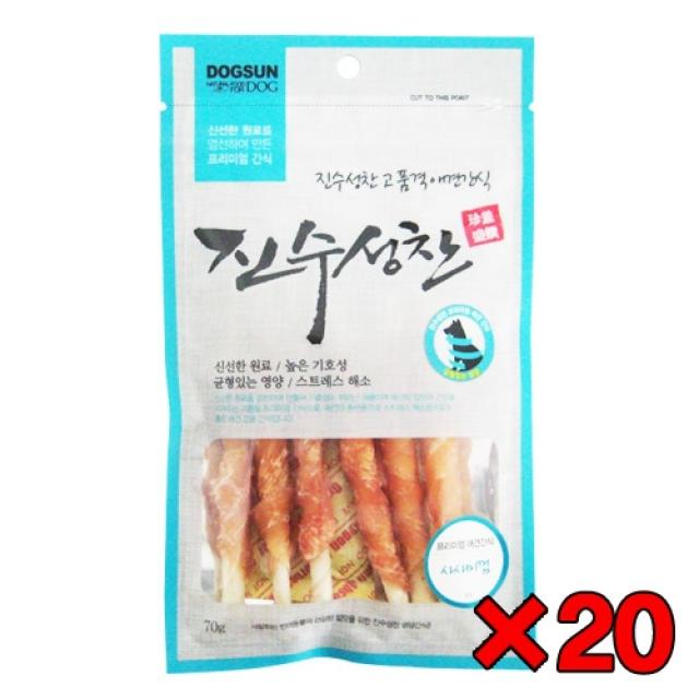 [특가할인20개묶음]진수성찬 사사미껌 70g, 1개, .