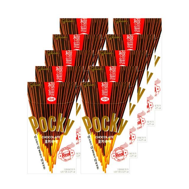 해태제과 포키 극세 막대과자, 44g, 10개